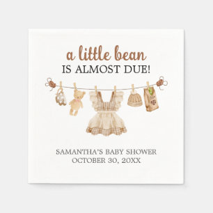 Brewing Coffee Baby Shower Napkins