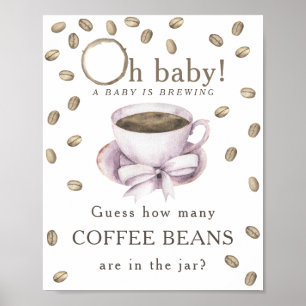 Brewing coffee - How many coffee beans Poster