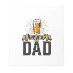 Brewing Dad Beer Vintage Engraving Shirt Design_1 Notepad