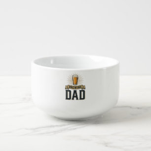Brewing Dad Beer Vintage Engraving Shirt Design_1 Soup Mug