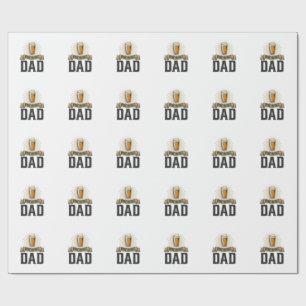 Brewing Dad Beer Vintage Engraving Shirt Design_1 Wrapping Paper