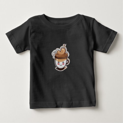 Brewing Joy Whimsical Coffee Cup Sticker Tees