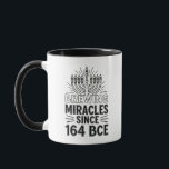Brewing Miracles Since 164 BCE Hanukkah Jewish  Mug<br><div class="desc">Hanukkah Miracle Meme,  Jewish History Humor,  Menorah Oil Miracle,  Festival Of Lights Quote,  Hanukkah 2025 Tradition,  Brewing Miracles,  Ancient Jewish Humor,  Cultural Heritage,  Holiday History,  Miracle Of Light</div>