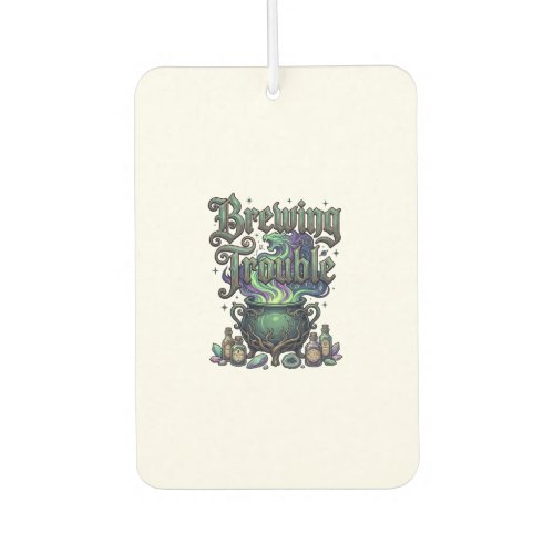 Brewing Trouble Cauldron Dragon Alchemy Crystals H Air Freshener