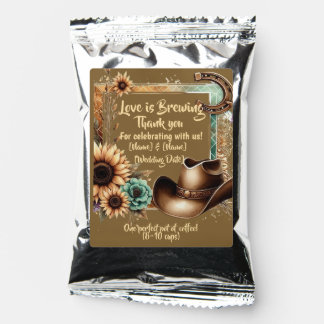 Brewing Up a Lifetime Together-Rustic Coffee Favor Drink Mix