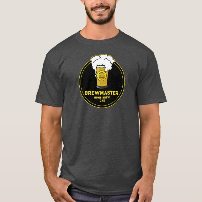 Brewmaster Beer home-brew Dad T-Shirt (Front)