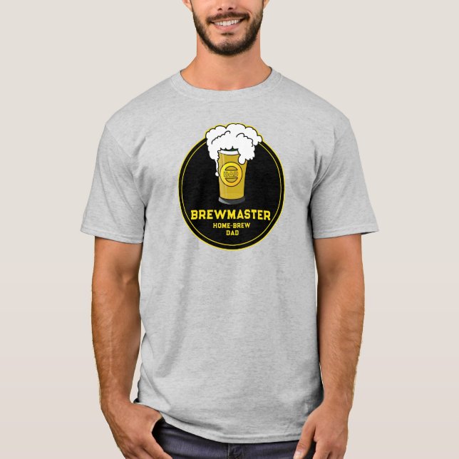Brewmaster Beer home-brew Dad T-Shirt (Front)