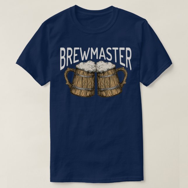 Brewmaster Brewer Beer Drinking Home Brewing T T-Shirt (Design Front)