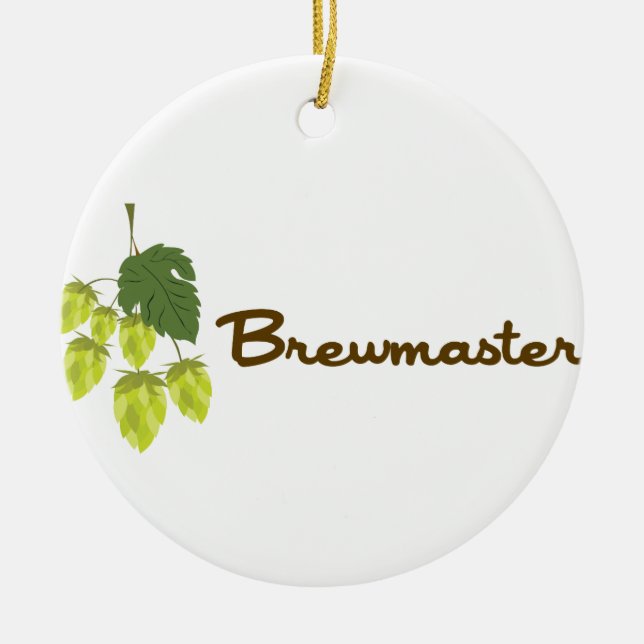 Brewmaster Ceramic Ornament (Front)