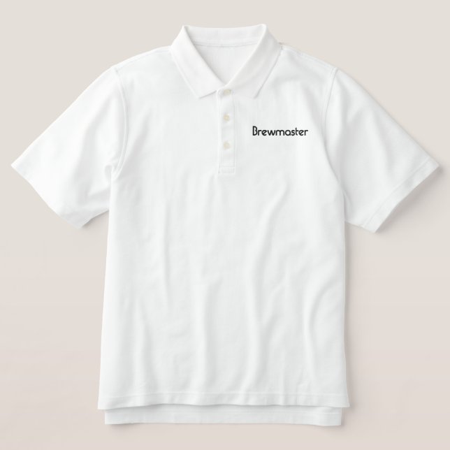 Brewmaster Embroidered Polo Shirt (Design Front)