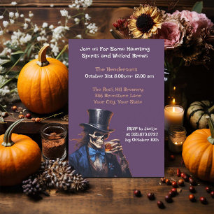Brews and Boos Adult Halloween Party Invitation