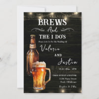 Brews and I Do's Casual Wedding Invitation