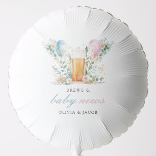 Brews & Baby News Gender Reveal Party Balloon
