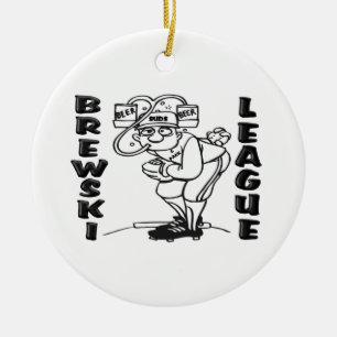 Brewski League Ceramic Ornament