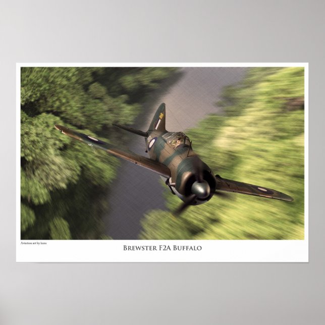 Brewster F2A Buffalo Poster (Front)