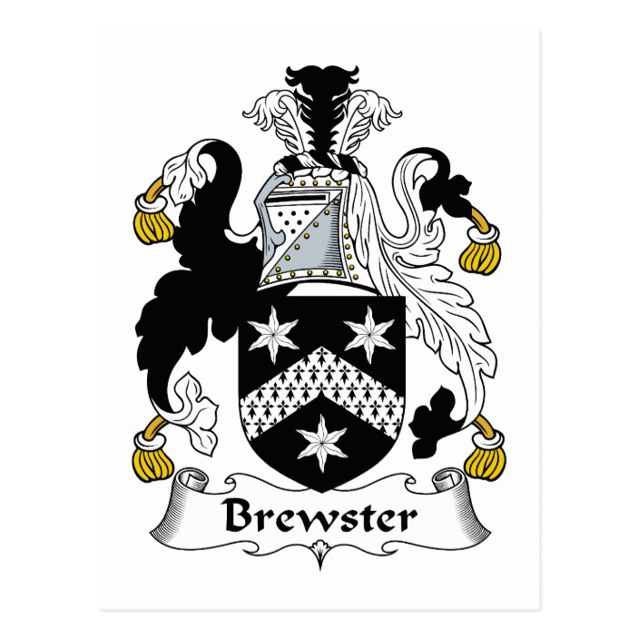 Brewster Family Crest Postcard | Zazzle.com