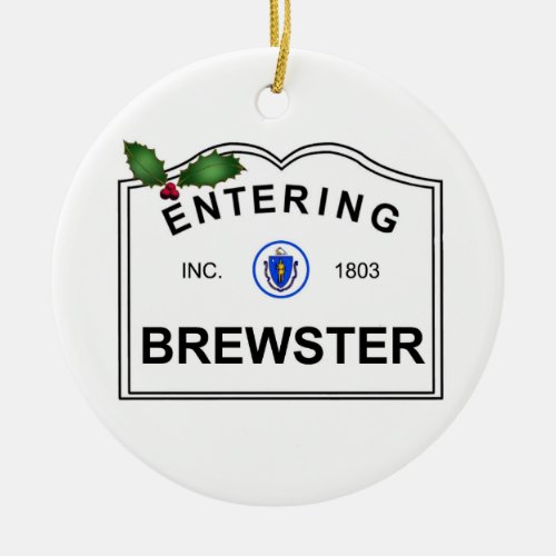 Brewster MA Ceramic Ornament