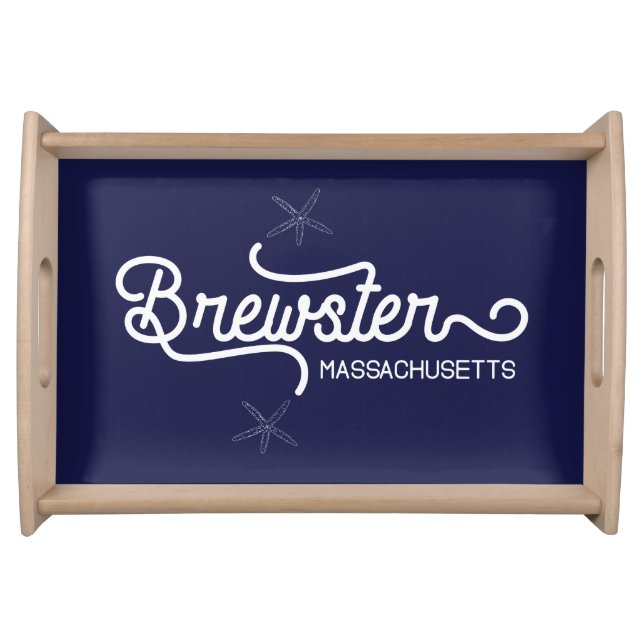 Brewster Massachusetts Nautical Serving Tray (Front)