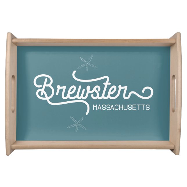 Brewster Massachusetts Nautical Serving Tray (Front)