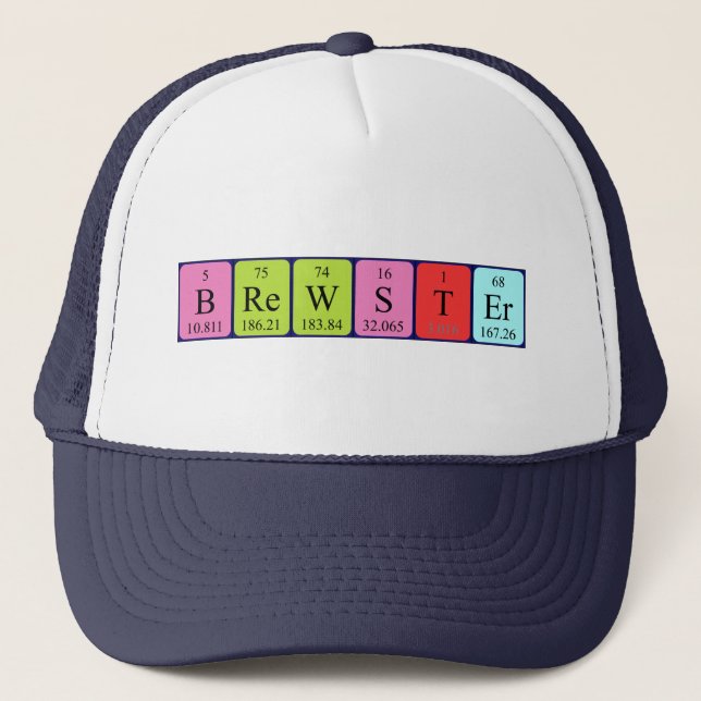 Brewster periodic table name hat (Front)