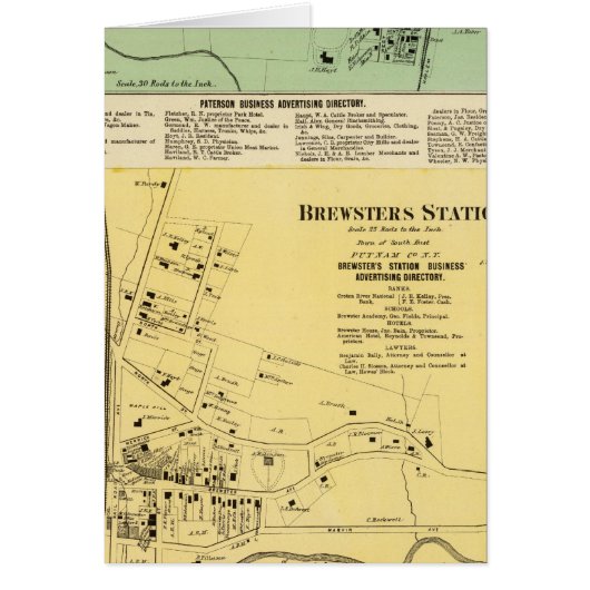 Brewsters Sta, Patterson Cards (Front)