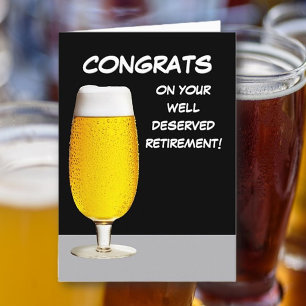 Brewtiful! Fun, Retirement retiree Greeting Card