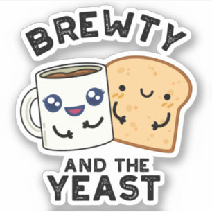 Brewty And The Yeast Funny Movie Pun  Sticker