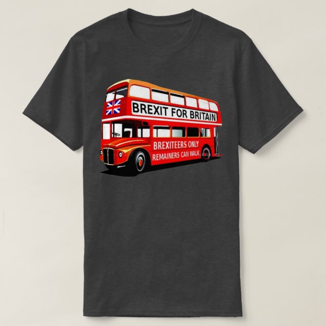 Brexit Bus on Tour T-Shirt (Design Front)