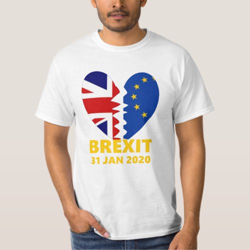 Brexit Commemorative UK _ European Union Split T_Shirt