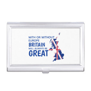 BREXIT GREAT BRITAIN EUROPE BUSINESS CARD CASE