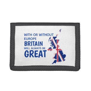 BREXIT GREAT BRITAIN EUROPE TRIFOLD WALLET