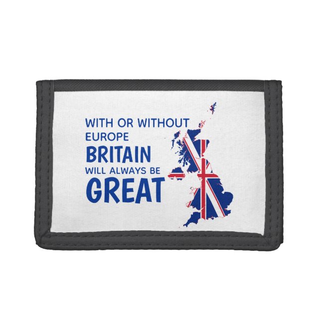 BREXIT GREAT BRITAIN EUROPE TRIFOLD WALLET (Front)