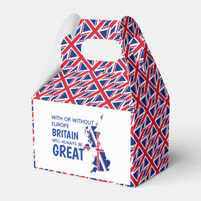 BREXIT Union Jack GREAT BRITAIN Europe Favor Boxes (Front Side)