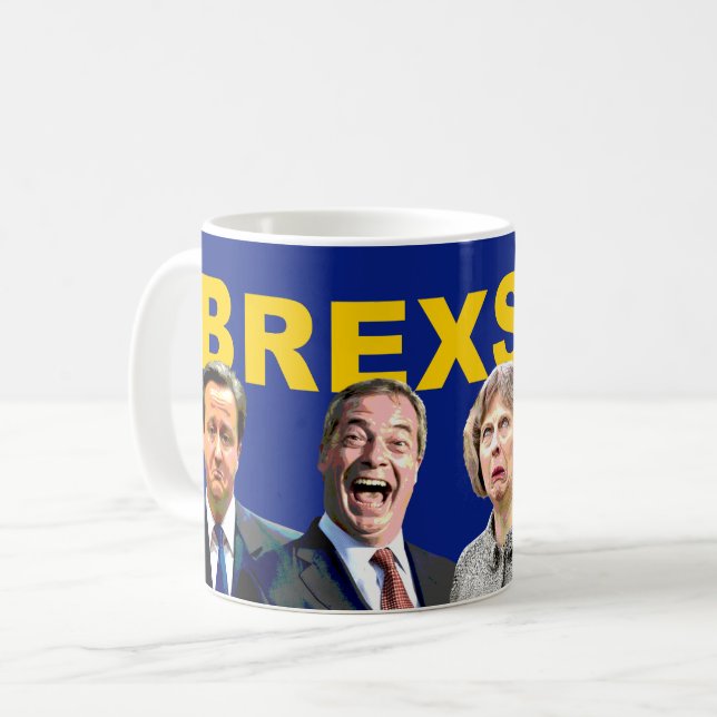 BREXSHIT, anti UK Brexit referendum message: Coffee Mug (Front Left)