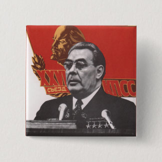 Brezhnev Pinback Button