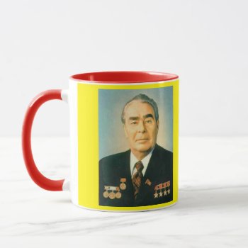 Brezhnev* Portrait Mug by Azorean at Zazzle