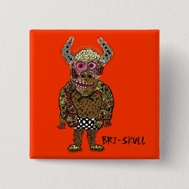 BRI-SKULL Button (Front)
