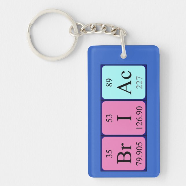 Briac periodic table name keyring (Front)