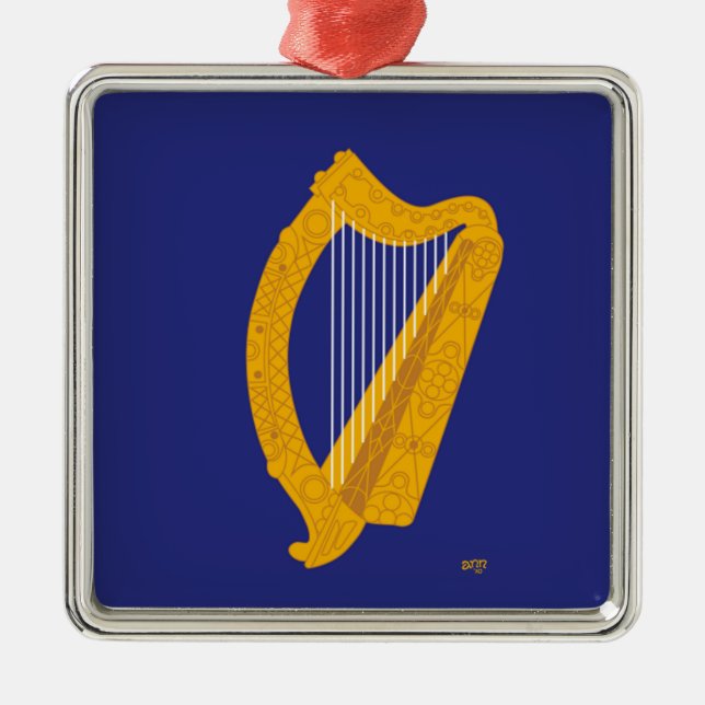 Brian Boru Harp Metal Ornament (Front)