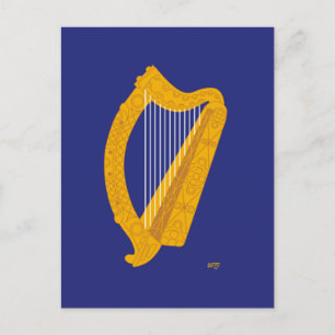 Brian Boru Harp - Symbol of Ireland Postcard