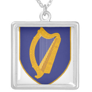 Brian Boru Harp - Symbol of Ireland Silver Plated Necklace