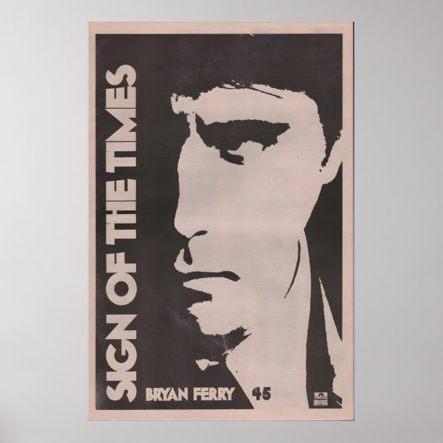 BRIAN FERRY Poster - 1978 org. NME - Sign of the (Front)