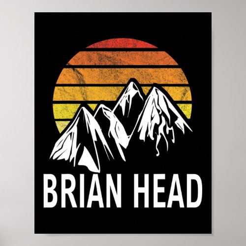 Brian Head Iron County Utah Usa Ski Resort Snowboa Poster