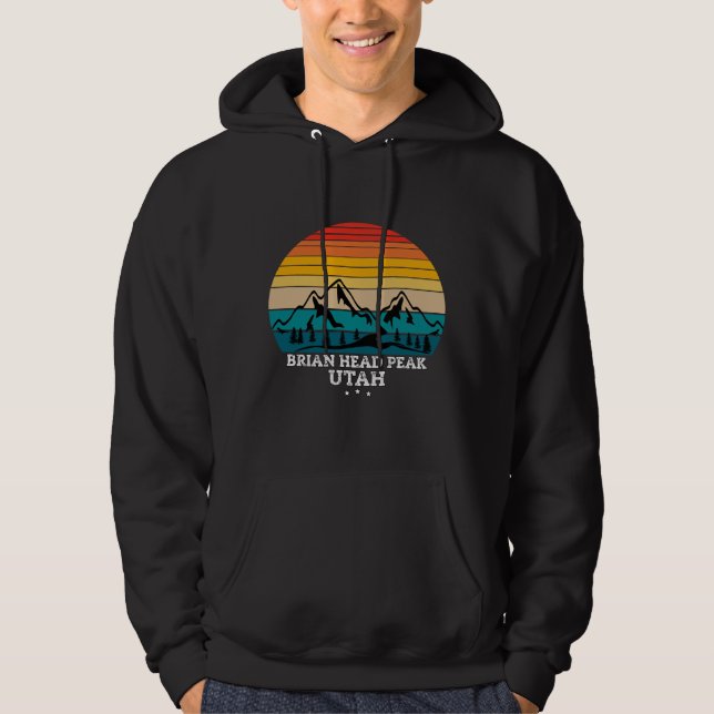 BRIAN HEAD PEAK UTAH HOODIE (Front)