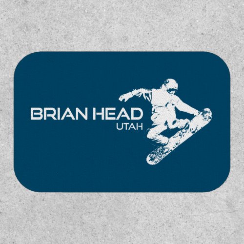 Brian Head Resort Utah Snowboarder Patch