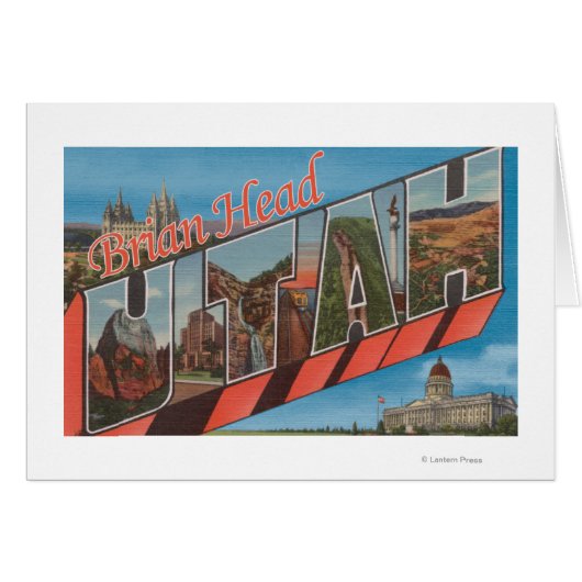 Brian Head, Utah - Large Letter Scenes Cards (Front Horizontal)