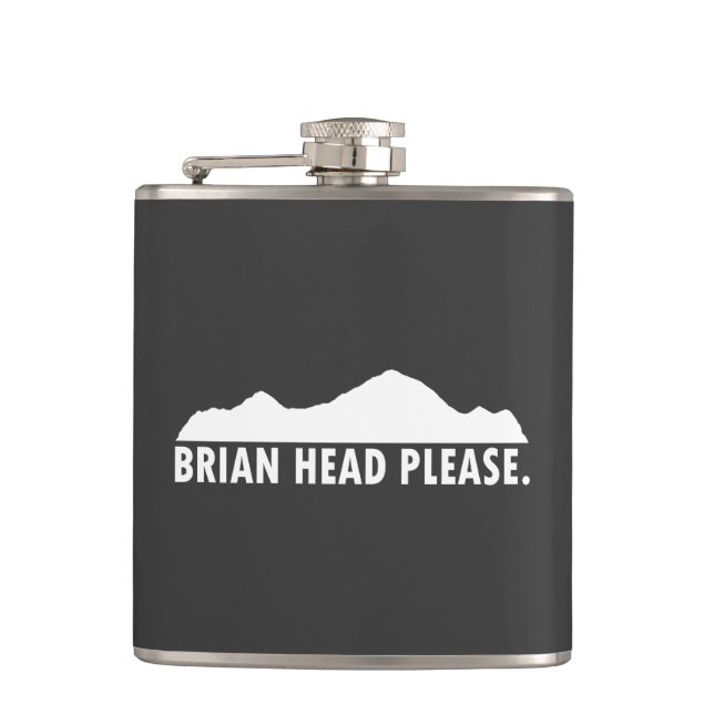 Brian Head Utah Please Flask (Front)