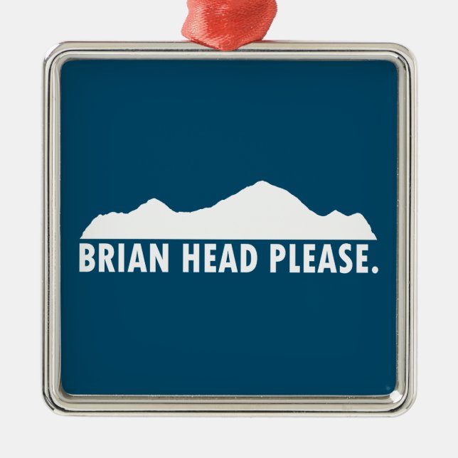 Brian Head Utah Please Metal Ornament (Front)