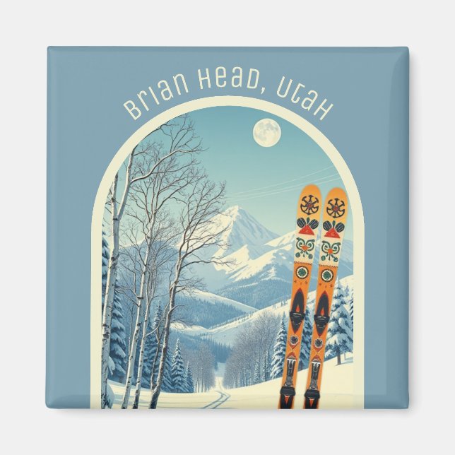 Brian Head, Utah ski vacation Magnet (Front)