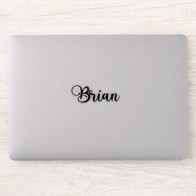 ブライアン　ありがとうございます！ Brian Name - Handwritten Calligraphy Sticker | Zazzle